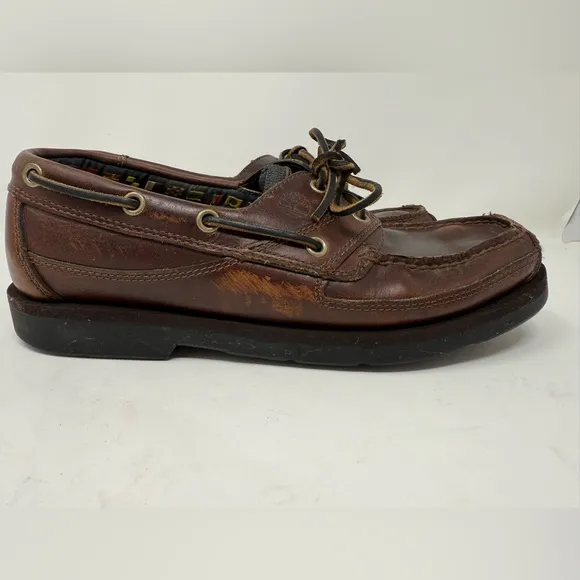 Timberland Men's Brown Leather Classic Boat Shoe, model 79026 size 8M