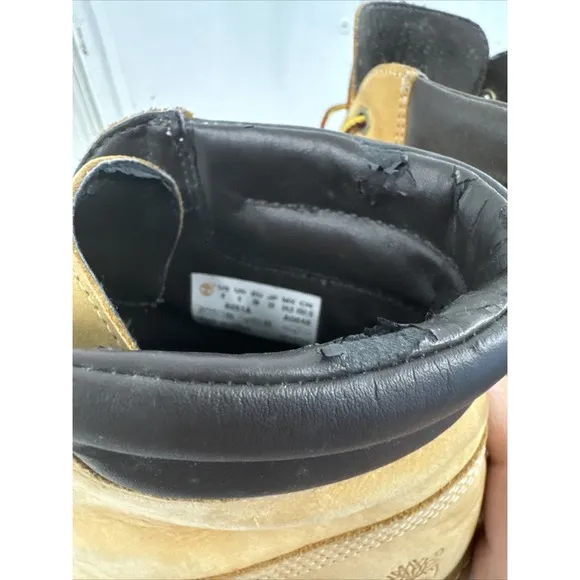 Timberland size 8 Women's Earthkeepers Amston wedge Boot 6 inch wheat