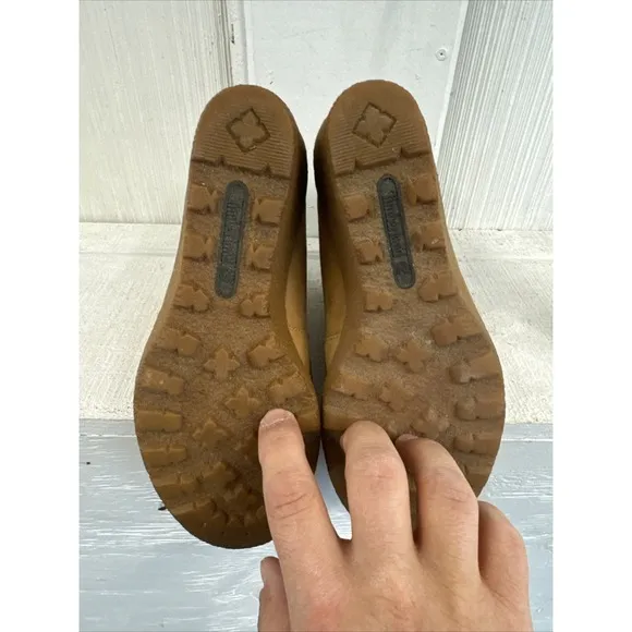 Timberland size 8 Women's Earthkeepers Amston wedge Boot 6 inch wheat