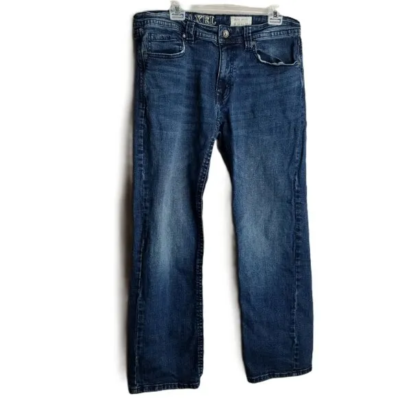 TK AXEL Slim Boot Cut Medium Wash Denim Jeans Mens Size 34x32 Western Y2K Cowboy