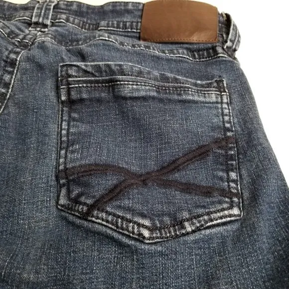 TK AXEL Slim Boot Cut Medium Wash Denim Jeans Mens Size 34x32 Western Y2K Cowboy