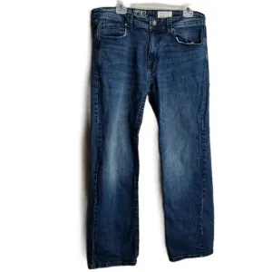 TK AXEL Slim Boot Cut Medium Wash Denim Jeans Mens Size 34x32 Western Y2K Cowboy