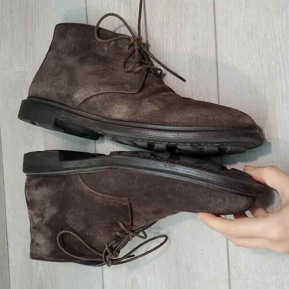 To Boot New York Adam Derrick High Top Suede Chukka Oxford shoes boots sz 10