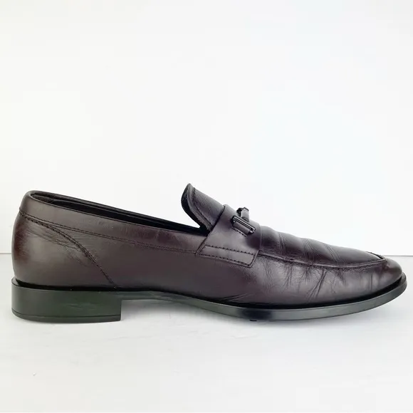 Tod’s Brown Leather Horsebit Slip On Shoes Loafers