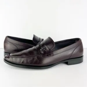 Tod’s Brown Leather Horsebit Slip On Shoes Loafers