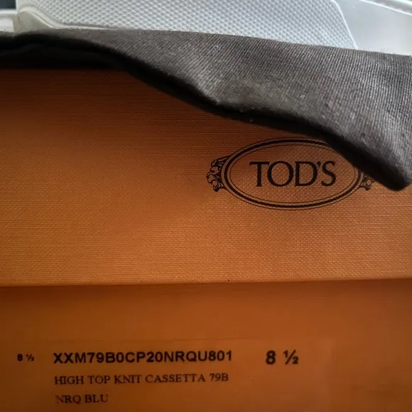 Tods high top knit cassetta shoes