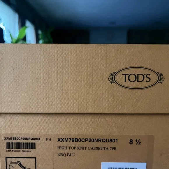 Tods high top knit cassetta shoes