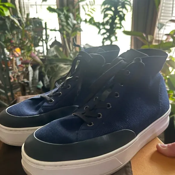Tods high top knit cassetta shoes