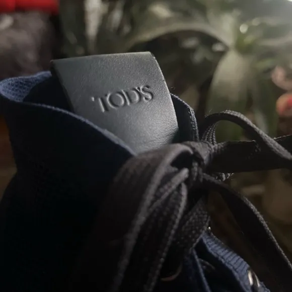 Tods high top knit cassetta shoes