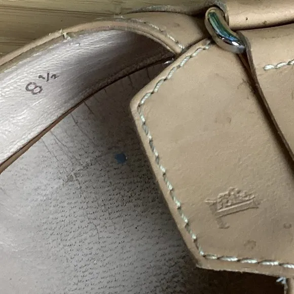 Tod’s Tan Leather Flats Shoes 8.5