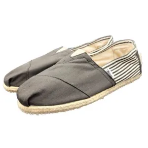 TOMS Classic Canvas Alpargatas Men's Shoes Black Striped size 10 NWOT
