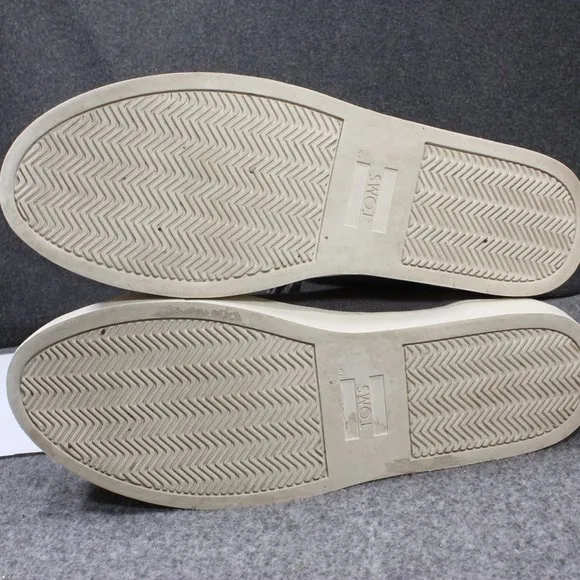 Toms Lenox High Top Sneakers, Hemp Gray Lace Up Shoes, Men's Size 12