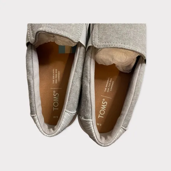 Toms Luca Grey Slip-On Shoes