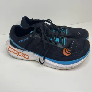 Topo Specter Mens 12.5 Shoes Black Blue Running Sneaker Gym Walking Athletic