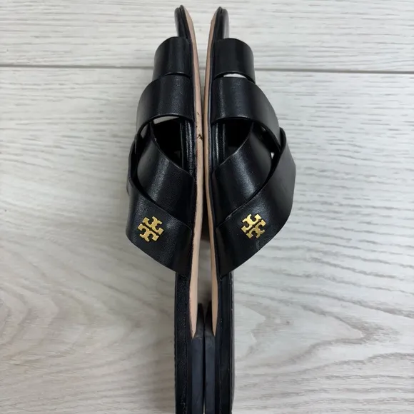 Tory Burch Black City Slide Sandals