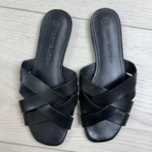 Tory Burch Black City Slide Sandals