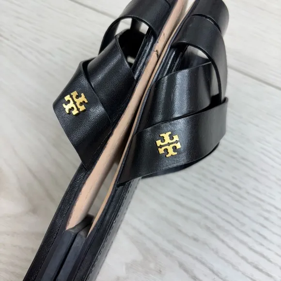 Tory Burch Black City Slide Sandals