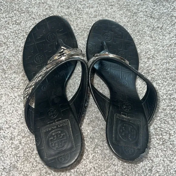 Tory Burch kitten heel sandals