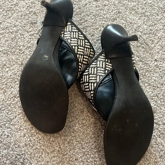 Tory Burch kitten heel sandals