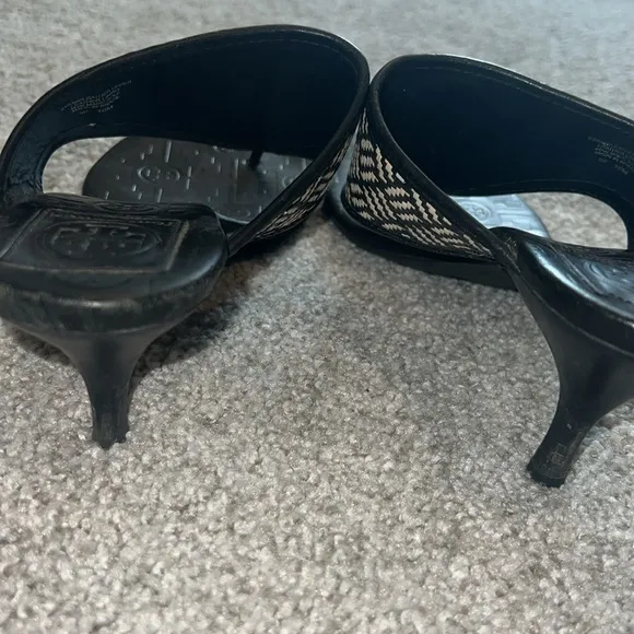 Tory Burch kitten heel sandals