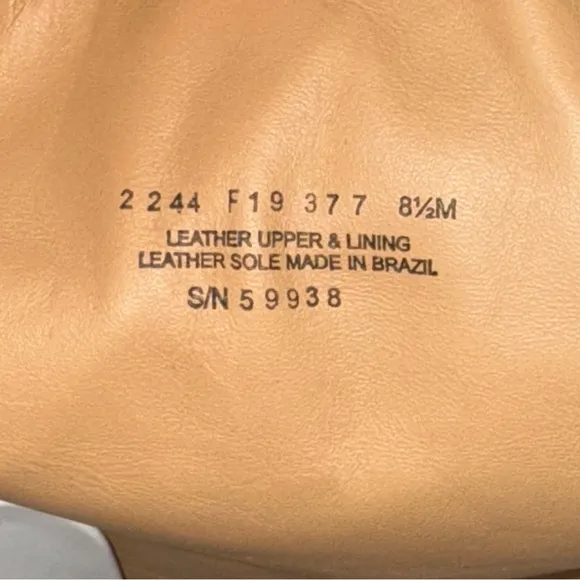 TORY BURCH LILA TAN EEL LEATHER HIGH BOOTS SIZE 8.5