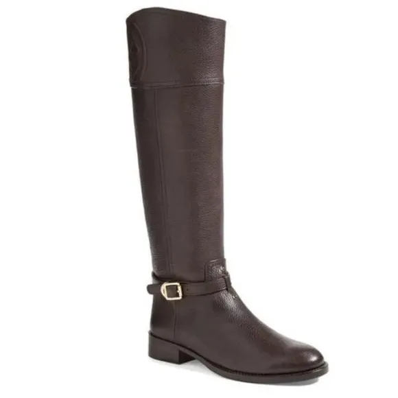 Tory Burch Marlene Riding Boot- FinnVeg Leather Size 8.5