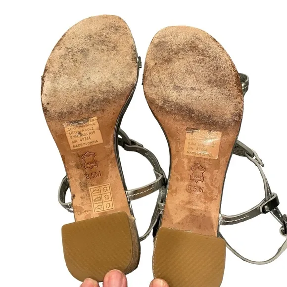 Tory Burch Silver 65mm Espadrille Sandals