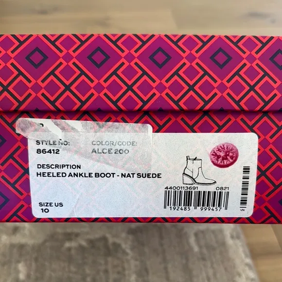 Tory Burch Tan and Black Heeled Boots