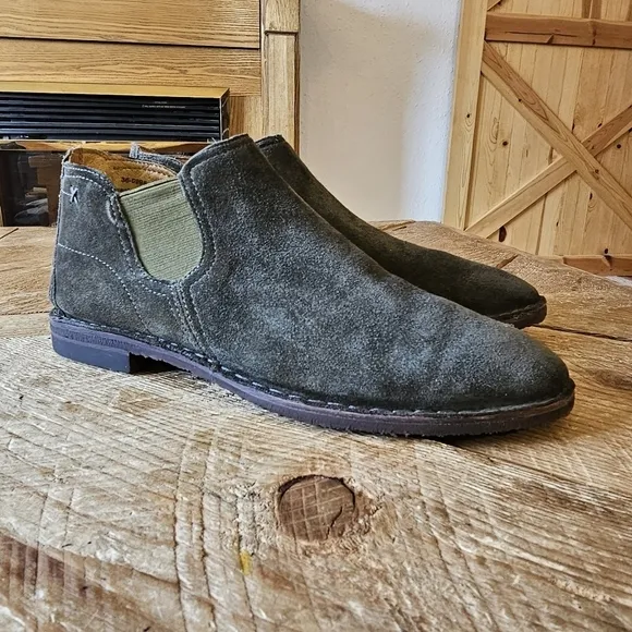 Trask Green Suede Chukka Boots Ankle bootie Women's 6.5 Medium