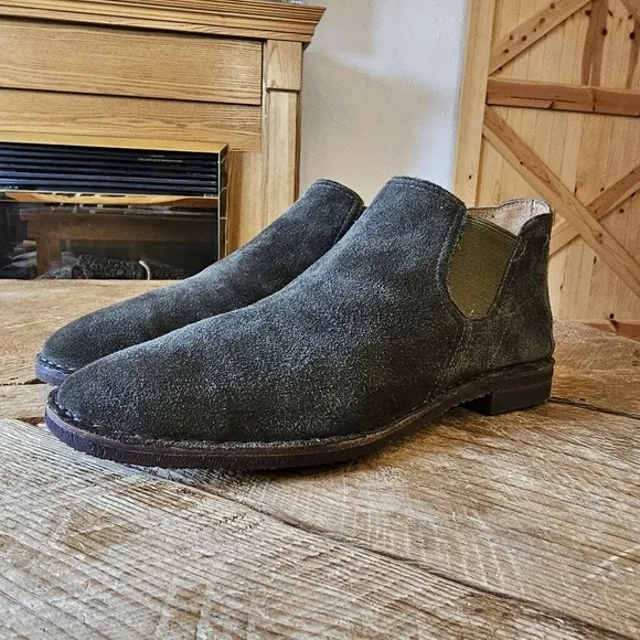 Trask Green Suede Chukka Boots Ankle bootie Women's 6.5 Medium