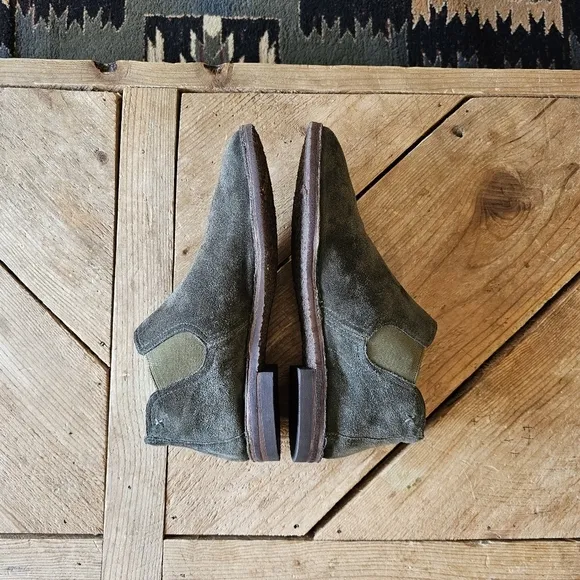 Trask Green Suede Chukka Boots Ankle bootie Women's 6.5 Medium