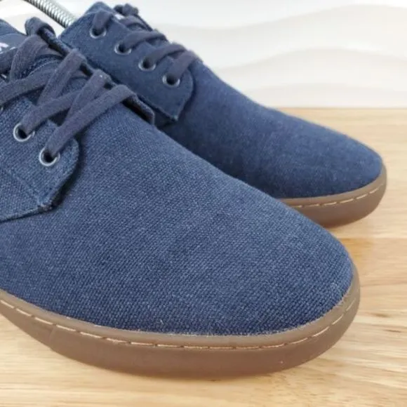 Travis Mathew Cuater Kruzers Mens Size 9 Vintage Indigo Canvas‎ Shoes 4MO150