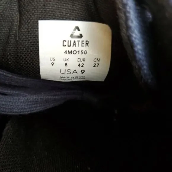 Travis Mathew Cuater Kruzers Mens Size 9 Vintage Indigo Canvas‎ Shoes 4MO150