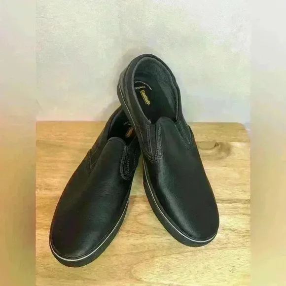 Tredsafe Black Slip Resistant Slip-On Shoes Anti-Fatigue Mens sz 10 Womens sz 11