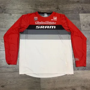 Troy Lee Designs TLD Skyline LS Bike SRAM Jersey Red/White - Men's Size Large