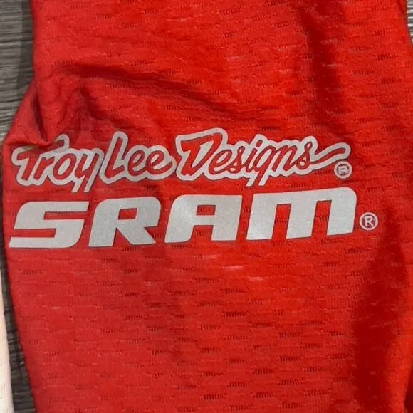 Troy Lee Designs TLD Skyline LS Bike SRAM Jersey Red/White - Men's Size Large