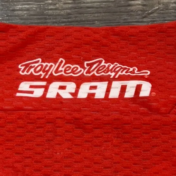 Troy Lee Designs TLD Skyline LS Bike SRAM Jersey Red/White - Men's Size Large