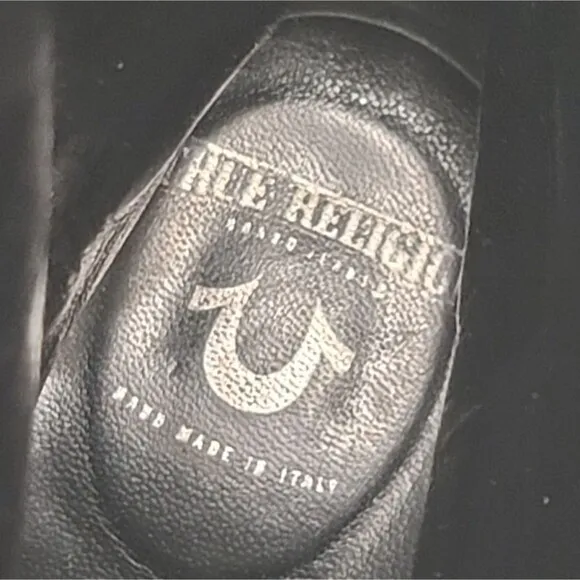 True Religion Women's Charcoal Gray Below The Knee Design &amp; Stiletto Heel Boots
