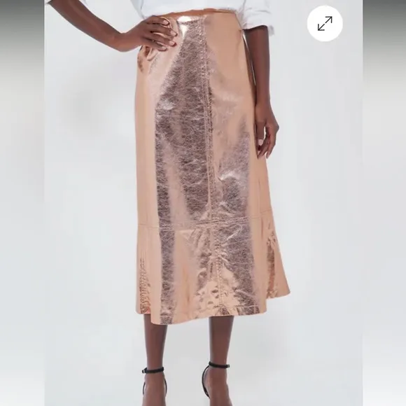 TUCKERNUCK X INDIA HICKSGold Metallic London Skirt