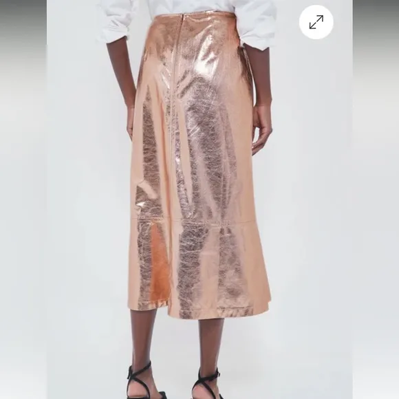 TUCKERNUCK X INDIA HICKSGold Metallic London Skirt