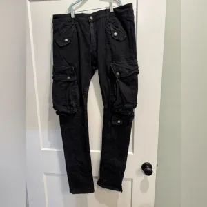 Tulones currency collectors Black Cargo Pants urban streetwear
