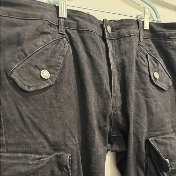 Tulones currency collectors Black Cargo Pants urban streetwear