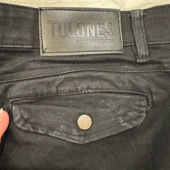 Tulones currency collectors Black Cargo Pants urban streetwear