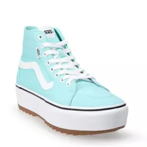 Turquoise Vans Filmore Hi Tapered Platform ST women's high-top shoes 8.5