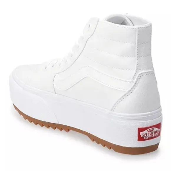 Turquoise Vans Filmore Hi Tapered Platform ST women's high-top shoes 8.5