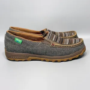 Twisted X ECO TWX Womens Size 9 Slip-On Driving Moccasin Shoes Dust Multi