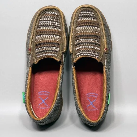 Twisted X ECO TWX Womens Size 9 Slip-On Driving Moccasin Shoes Dust Multi