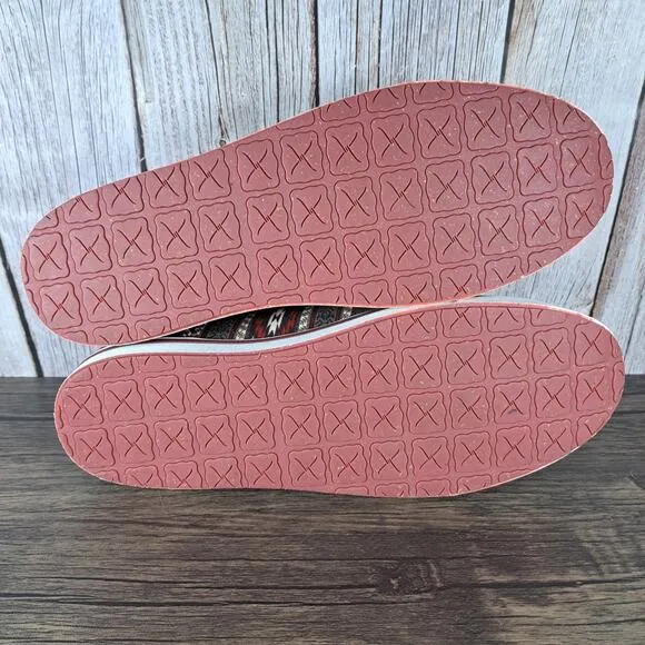 Twisted X Hooey Slip On Loper Moc Toe Loafer Men's Sz 11.5 M Nomad Multi (VGC)