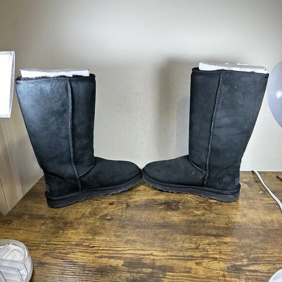 UGG Australia Classic Tall II 1016224 suede‎ sheepskin Boots Shoes Women Size 8