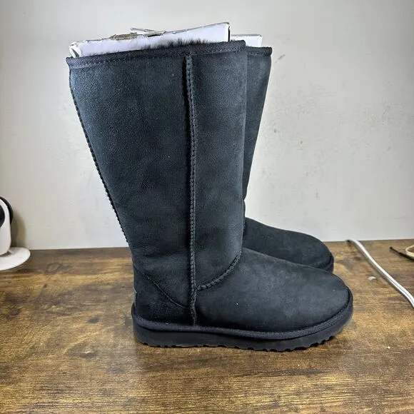 UGG Australia Classic Tall II 1016224 suede‎ sheepskin Boots Shoes Women Size 8